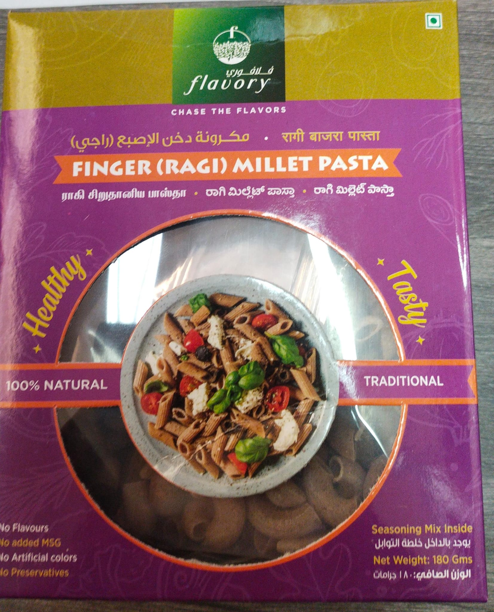 PASTA FINGER MILLET FLAVORY 180GM